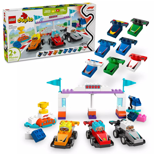 Formula 1 LEGO Duplo Team Race Cars & Drivers