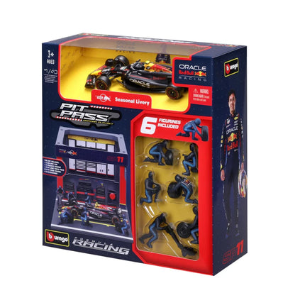 Red Bull Racing F1 Team Sergio Perez Burago Pit Pass Diorama Model Car