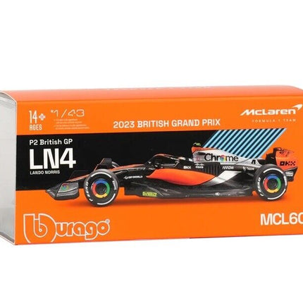 McLaren F1 Lando Norris 2023 1/43 Scale Model Car Silverstone Edition