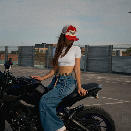 Smokin’ Red Label Diamond Trucker Hat