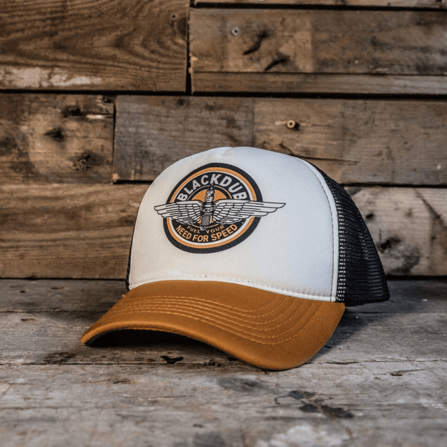 Black Dub Garage Circle Wings Trucker Hat