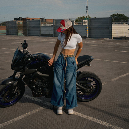 Smokin’ Red Label Diamond Trucker Hat