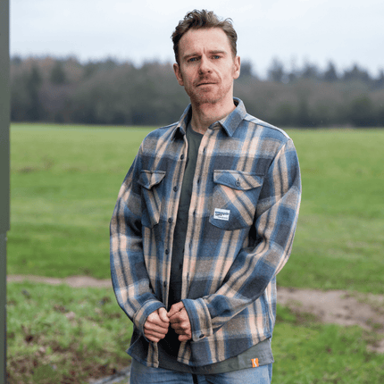 Denim Green & Cream Flannel Shirt