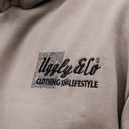 Beige Surf Diamond Hoodie