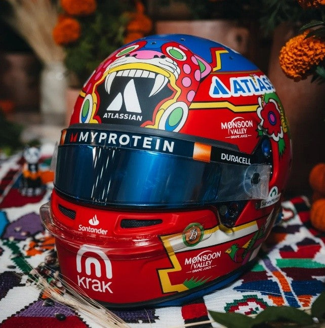 Pre Order Williams F1 Team Spark Model Alex Albon Mexico GP 1/5 Mini Helmet 2025