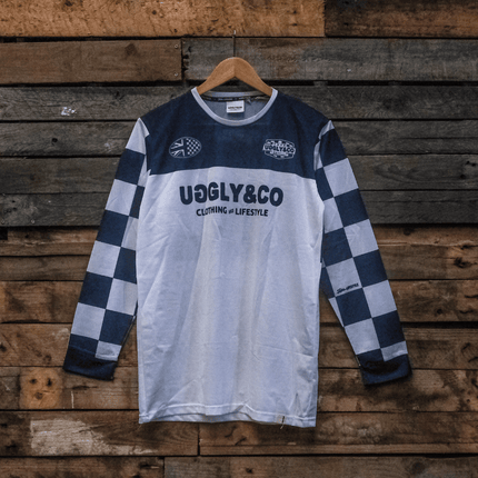 Chequered Vintage Motocross Jersey