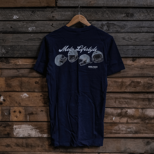 Navy U&C Helmet Tee