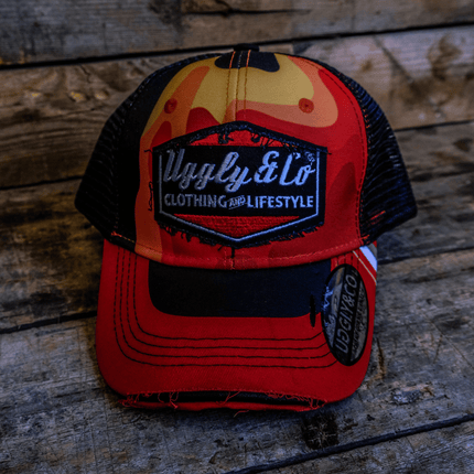 Two Stroke Smoker Red Trucker Cap