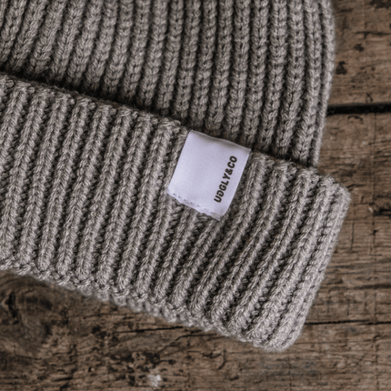 Grey 'Fisherman' Beanie