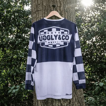 Chequered Vintage Motocross Jersey