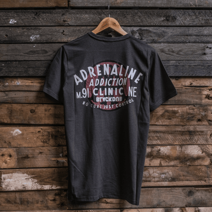 Grey Adrenaline Addiction Tee