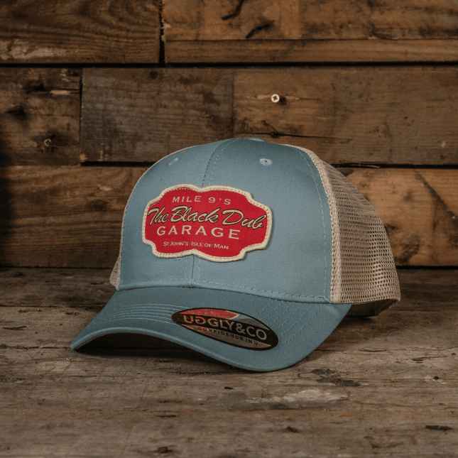 Black Dub Garage Trucker Hat - Peppermint