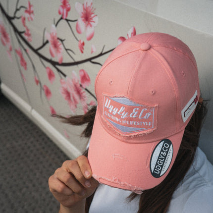 Washed Pink Diamond Vintage Baseball Cap