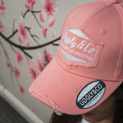 Washed Pink Diamond Vintage Baseball Cap