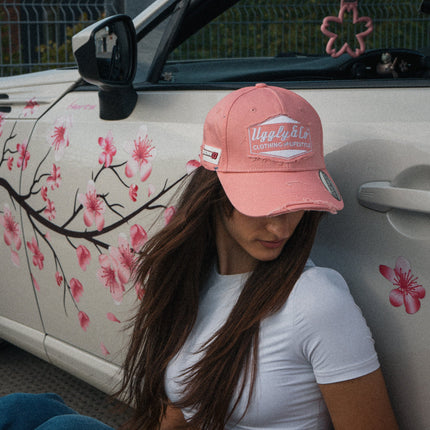 Washed Pink Diamond Vintage Baseball Cap