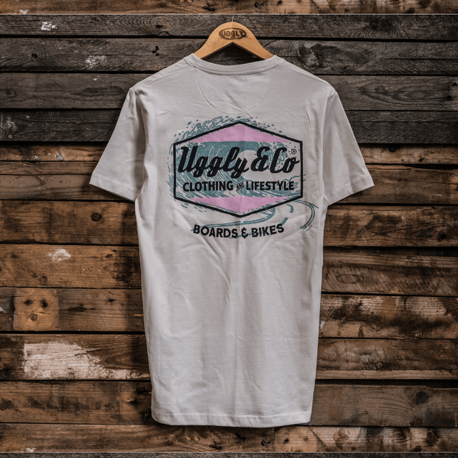 Soft-White Surf Diamond Tee