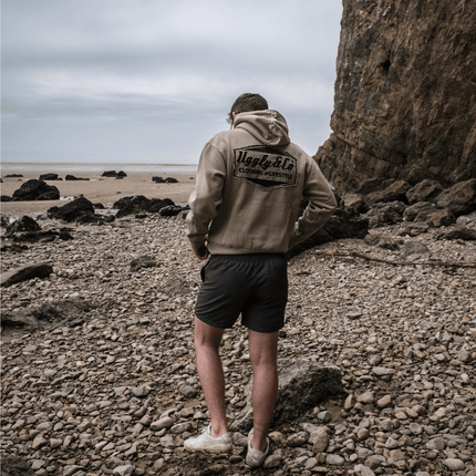 Beige Surf Diamond Hoodie