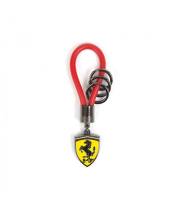 Rubber Loop Keyring Red Scuderia Ferrari
