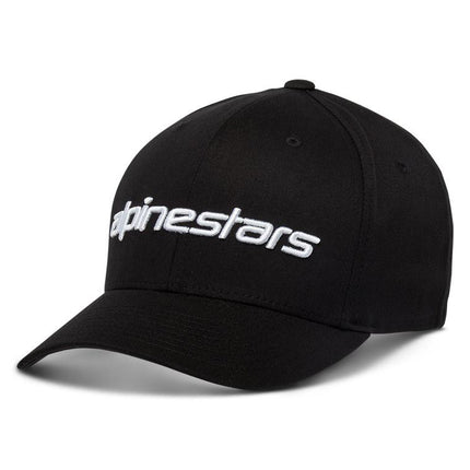 Alpinestars, Linear Hat, Baseball Cap, Black/White, S/M, Unisex-Adult