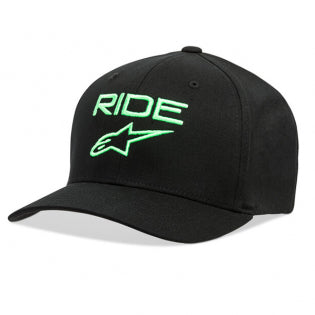 Alpinestars, Ride Transfer Hat, Baseball Cap, Black/Green