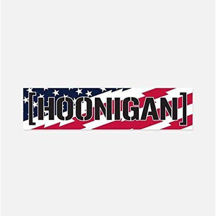 Hoonigan - Red/White Stars Stripes C-Bar Sticker