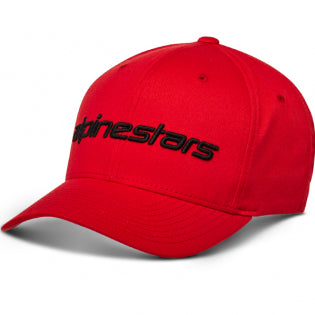 Alpinestars, Linear Hat, Baseball Cap, Red/Black, S/M, Unisex-Adult