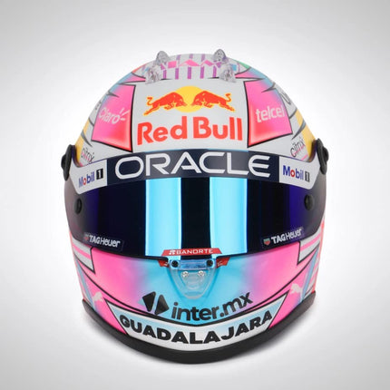 Red Bull Racing F1 Sergio Perez 2022 Miami GP Special Edition 1:2 Scale Mini Helmet