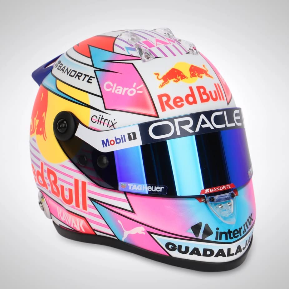 Oracle Red Bull Racing Shop: 1:2 Max Verstappen Miami GP 2023 Mini Helmet