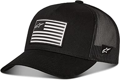 Alpinestars, Flag Snapback Hat, Baseball Cap, Black/Black, Os, Unisex-Adult, One Size