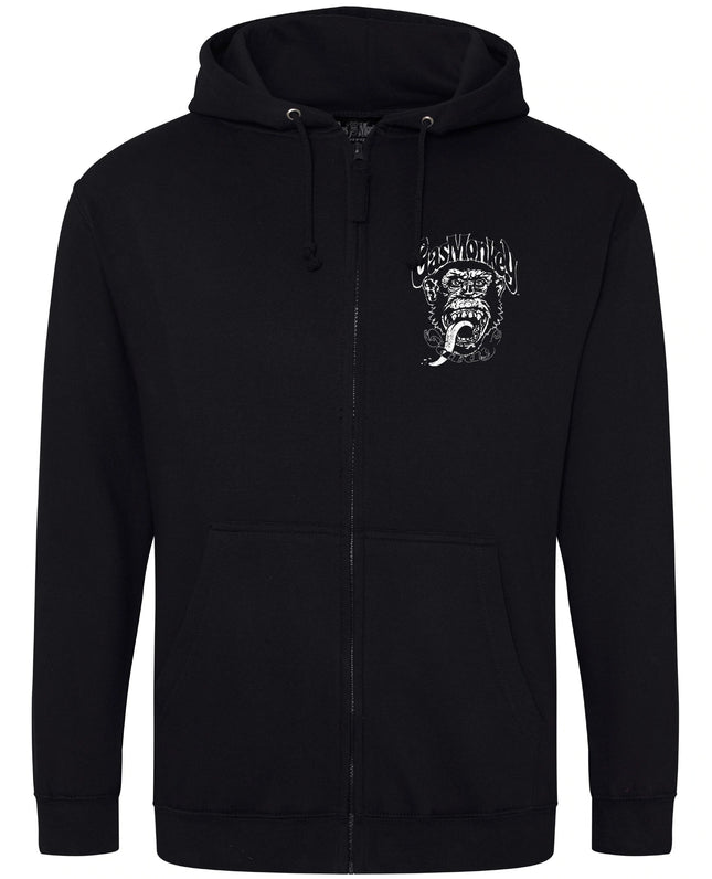 Gas Monkey Garage Distressed Monkey Zip Hoodie