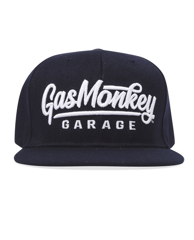 GMG 3D Script Logo Snap-Back Cap Gas Monkey (Black) - One Size