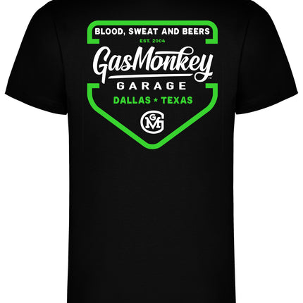 Green Shield Gas Monkey G T-Shirt (Black)