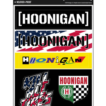 Hoonigan HNGN A4 Sticker Set (Set A)