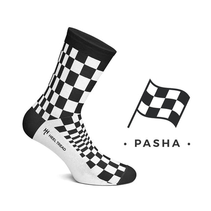 PORSCHE PASHA BLACK/WHITE SOCKS