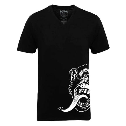 Gas Monkey Garage - Official Kyd Hot Rod  - 'V Neck Side Logo' T Shirt